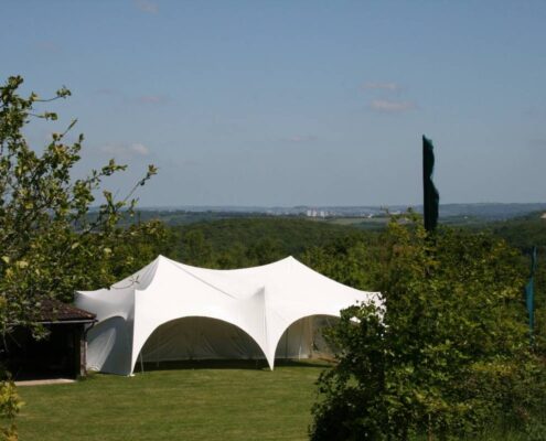 Capri Marquee installed at Sconner Down wedding Venue