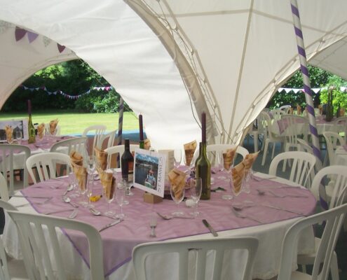 Capri Marquees Internal linked side by side