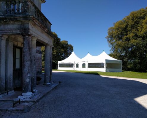 Hex and Matrix Marquees - Sharpham Wedding venue