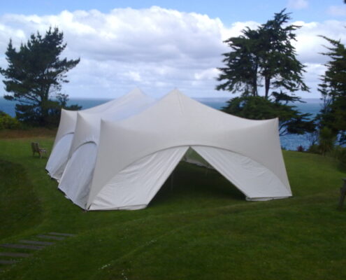 Polhawn Fort Capri Marquee Installation